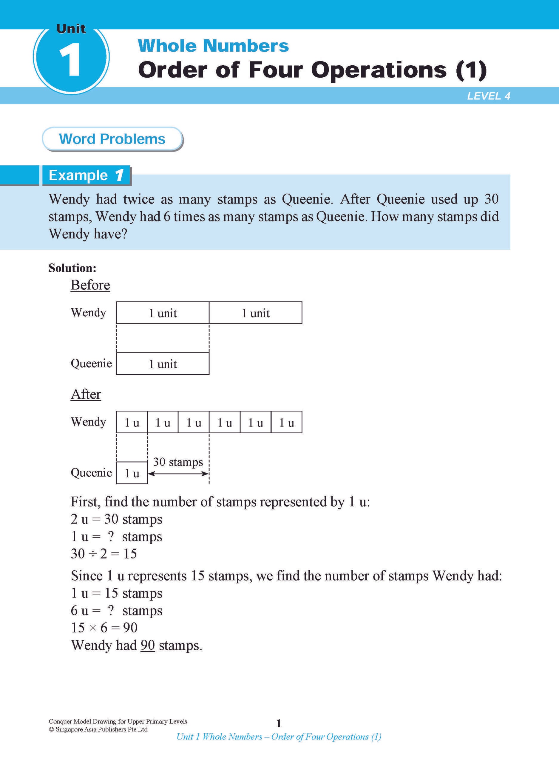 Upper Primary Maths Conquer Model Drawing - 4th Edition