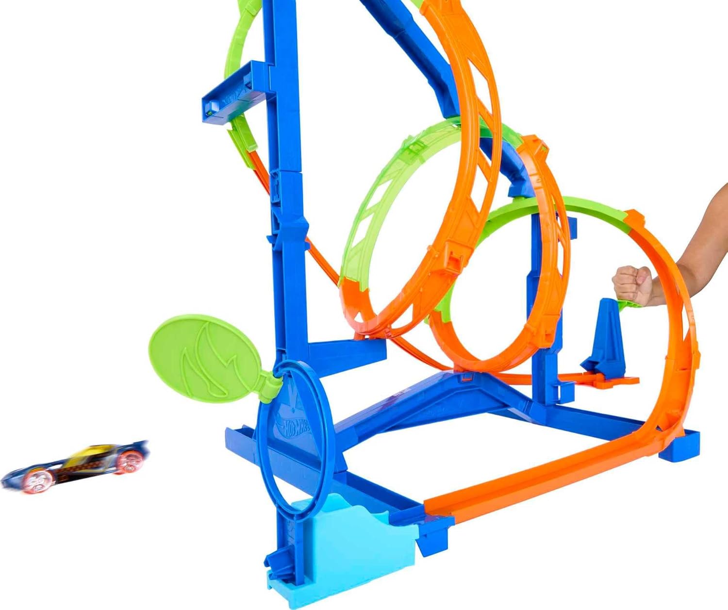 MATTEL HOT WHEELS STEAM SCIENCE OF TRAJECTORY FLIGHT PATH CHALLENGE PLAYSET