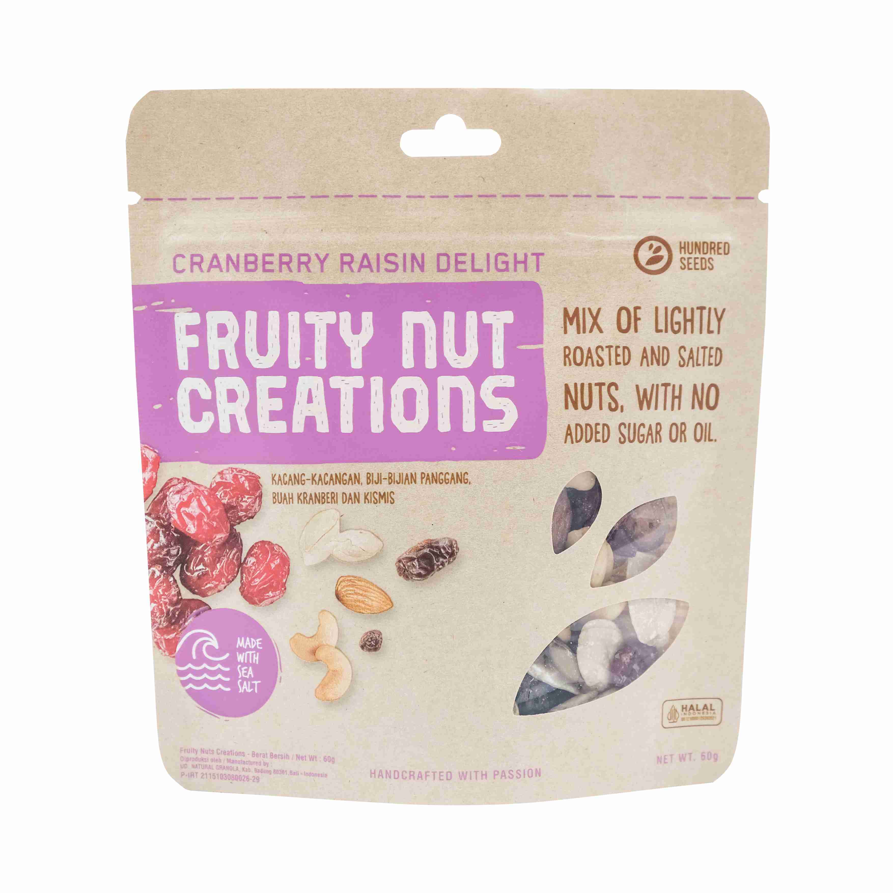 Hs Fruity Nut 60g Cranberry Raisin