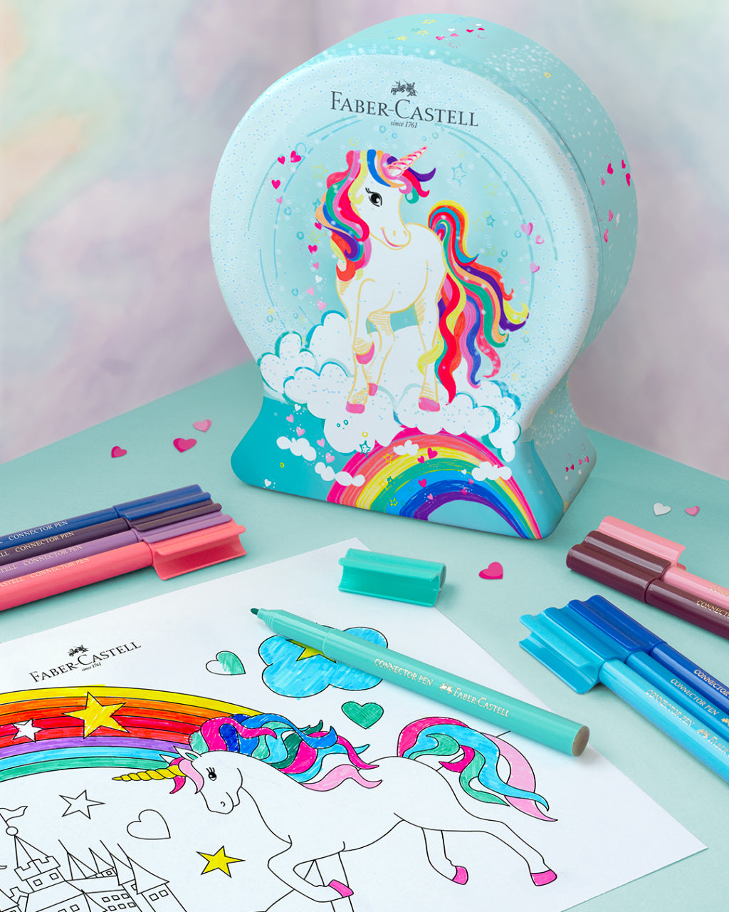 Faber-Castell Connector Pen Unicorn, Set of 33-155544