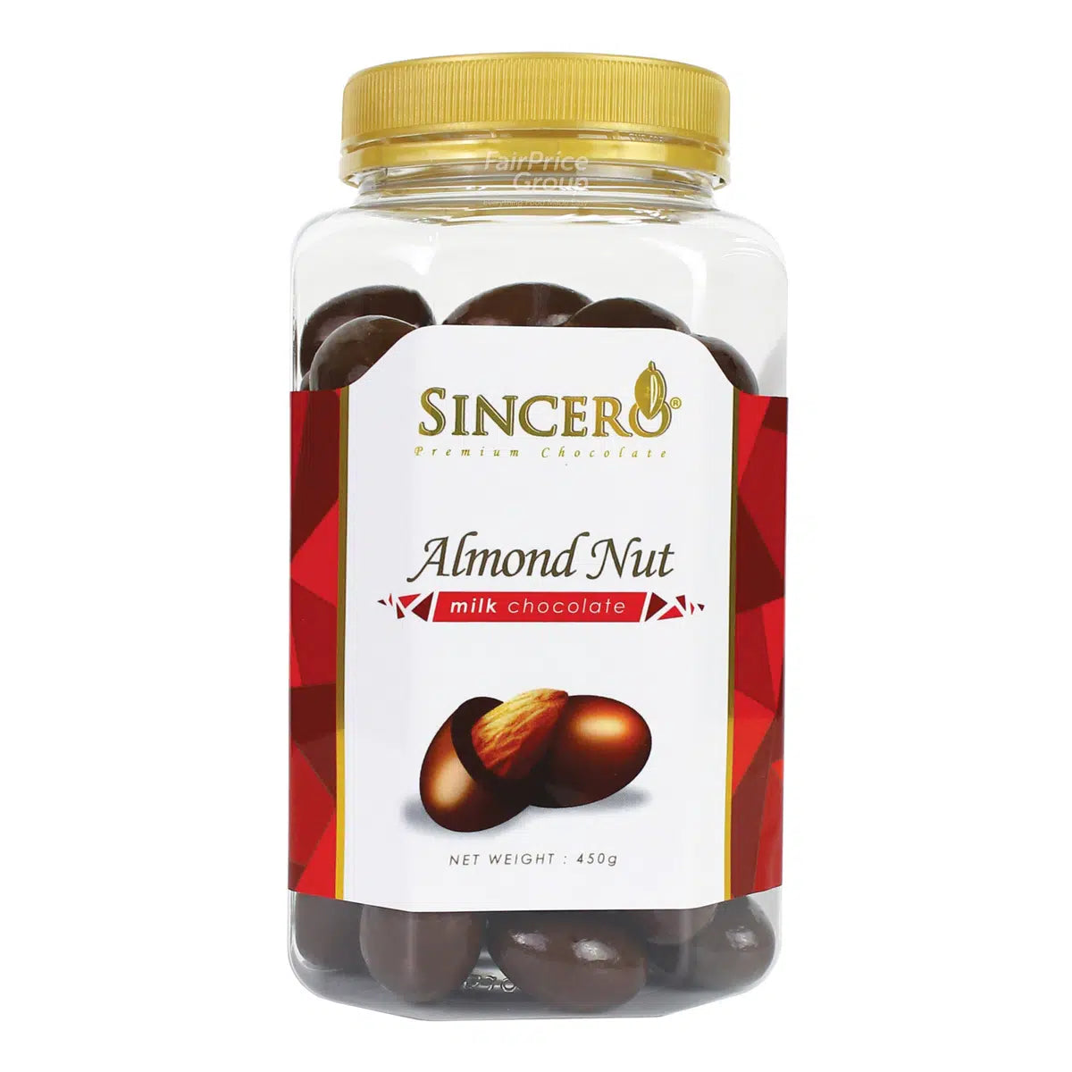 Sincero Milk Chocolate-almond 450g