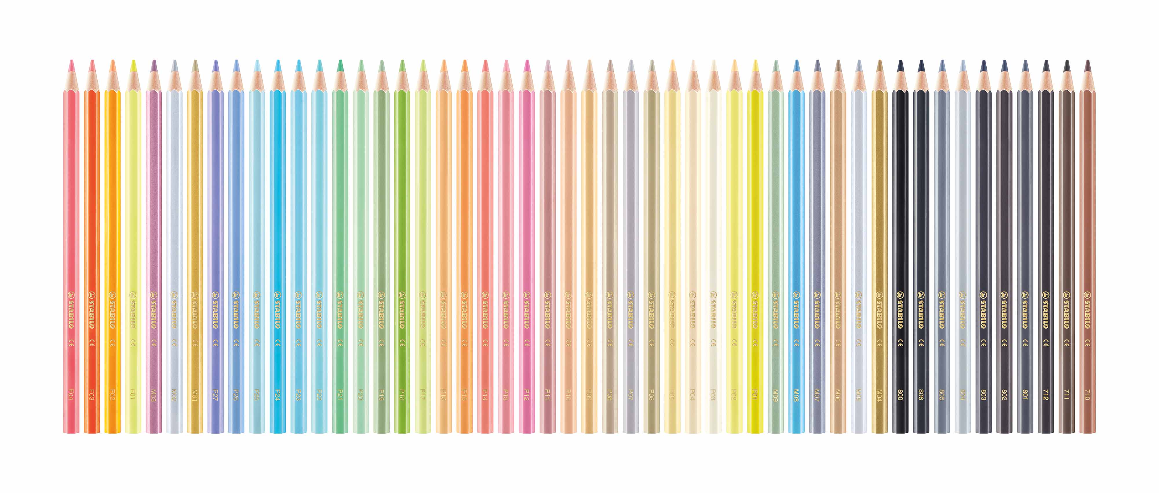 STABILO SWANS ARTY COLOURED PENCILS - 100 LONG
