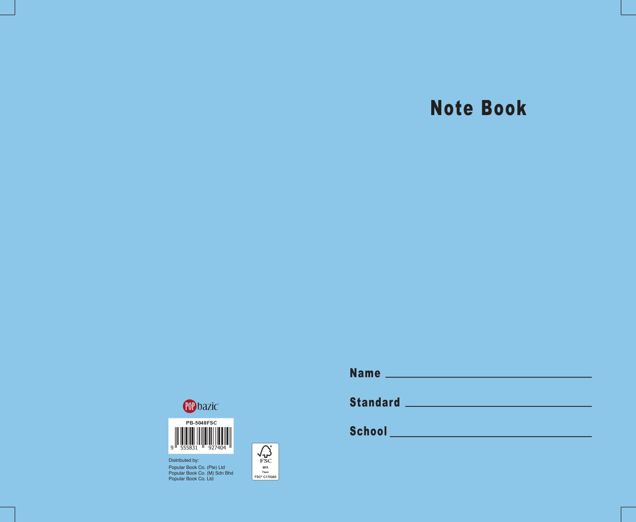 Popular Blue Notebook 10 In 1 – Popular Book Company Pte Ltd