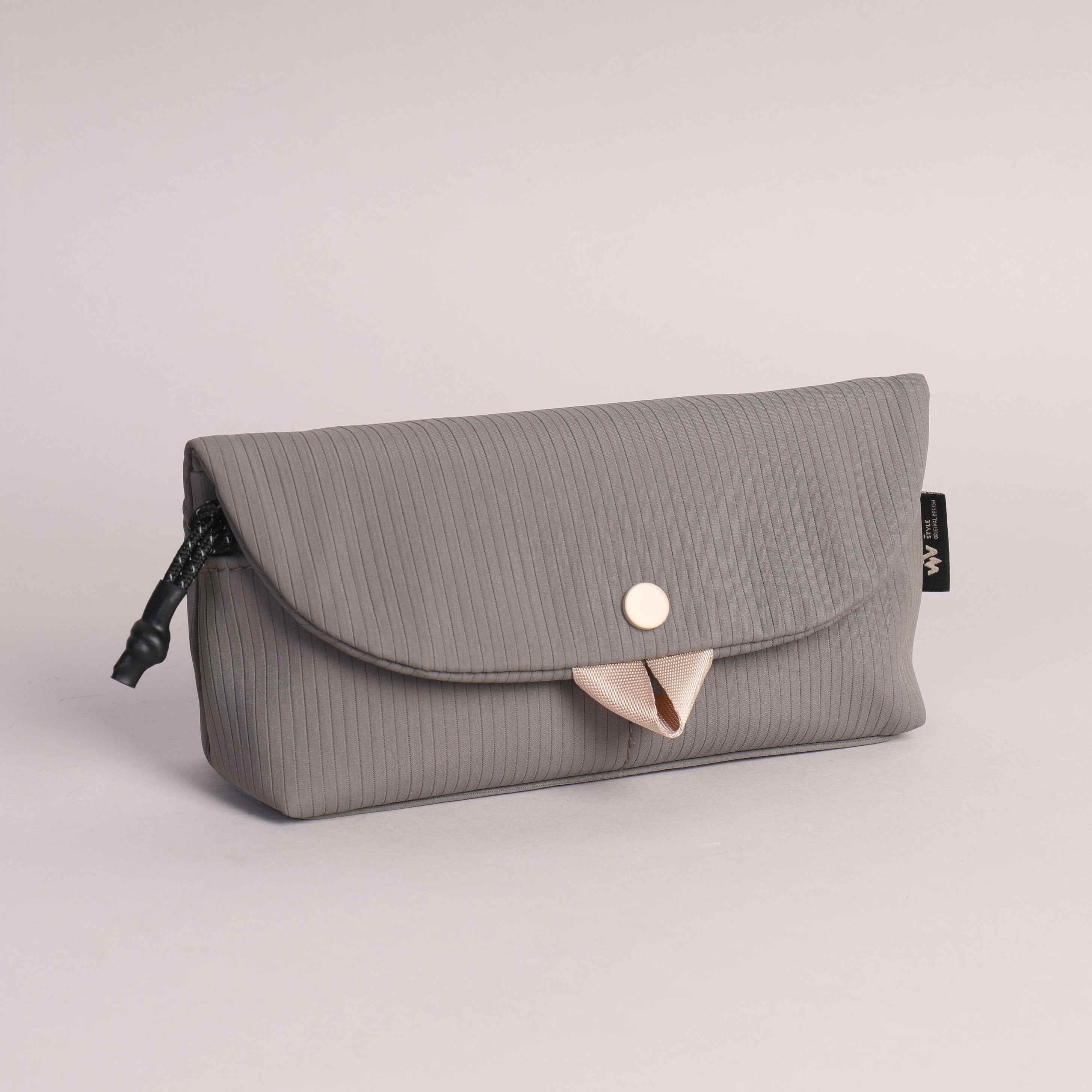 Pencil Bag with Flap - Grey