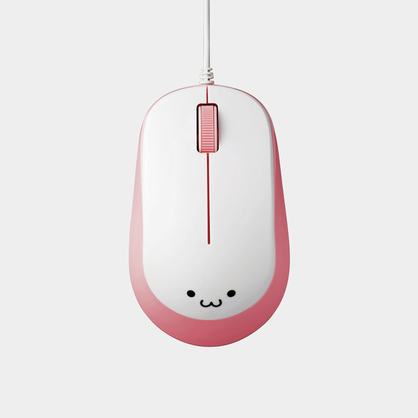 Elecom 3 Buttons BlueLED Wired Mouse Pink