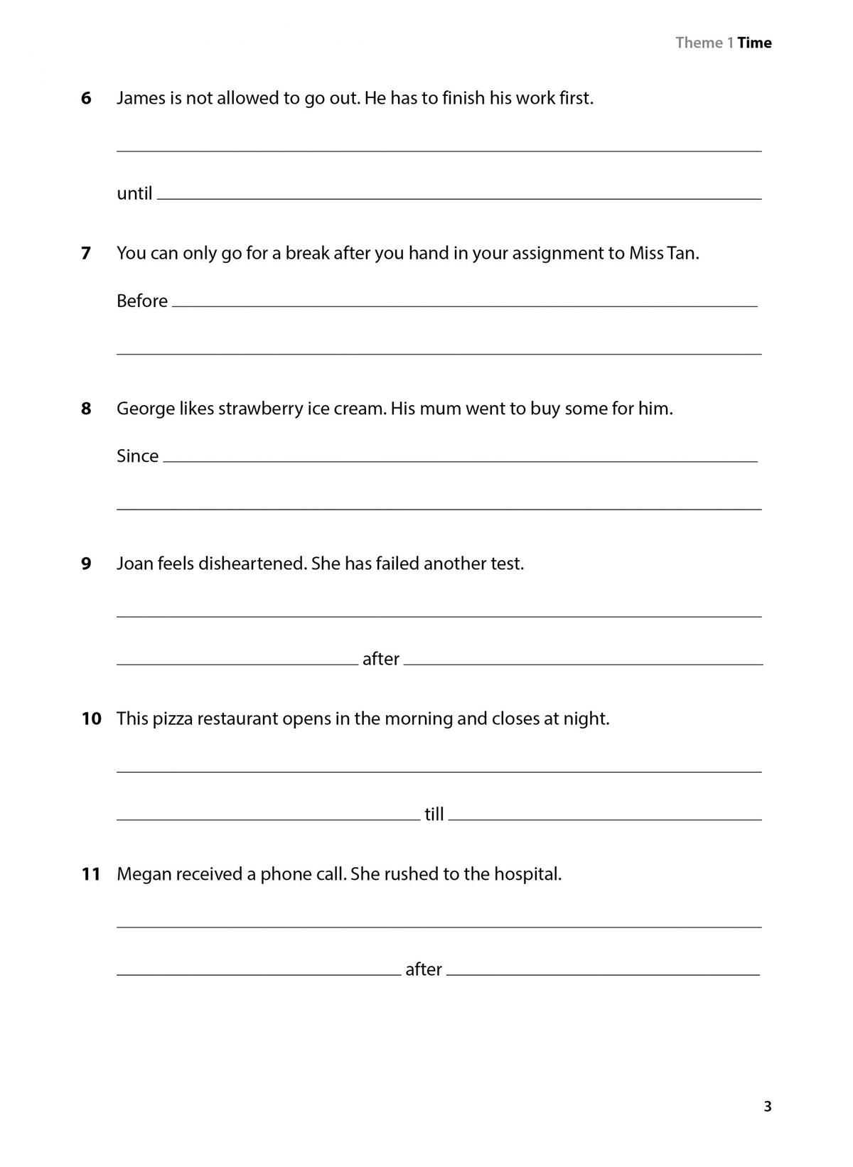 Upper Primary English Intensive Practice Synthesis and Transformation