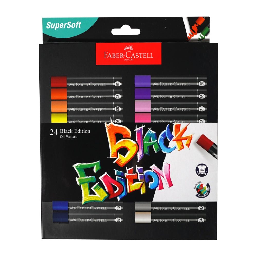 Faber-castell Black Edition Oil Pastels 24 Colours-220024