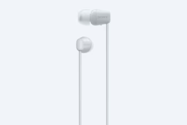 Sony WI-C100 Wireless In-Ear Headphones with Neckband White