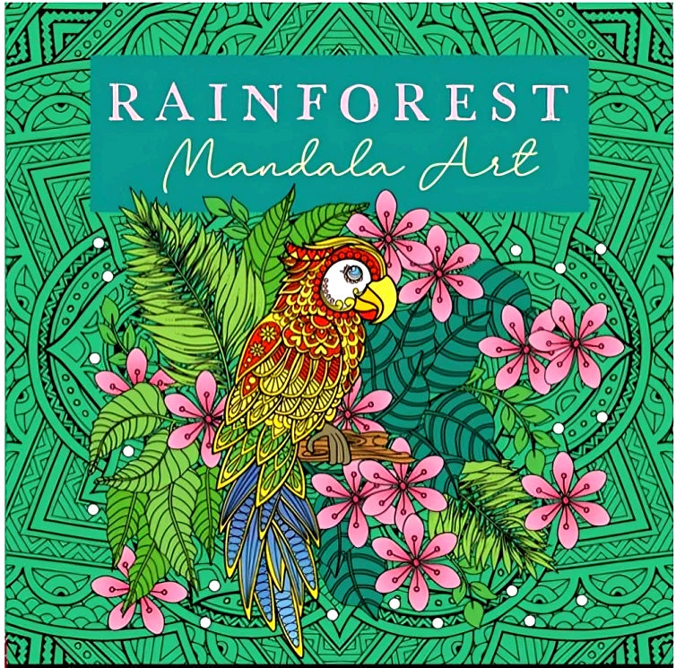 Go-mandala Art: Rainforest Colouring (Paperback)