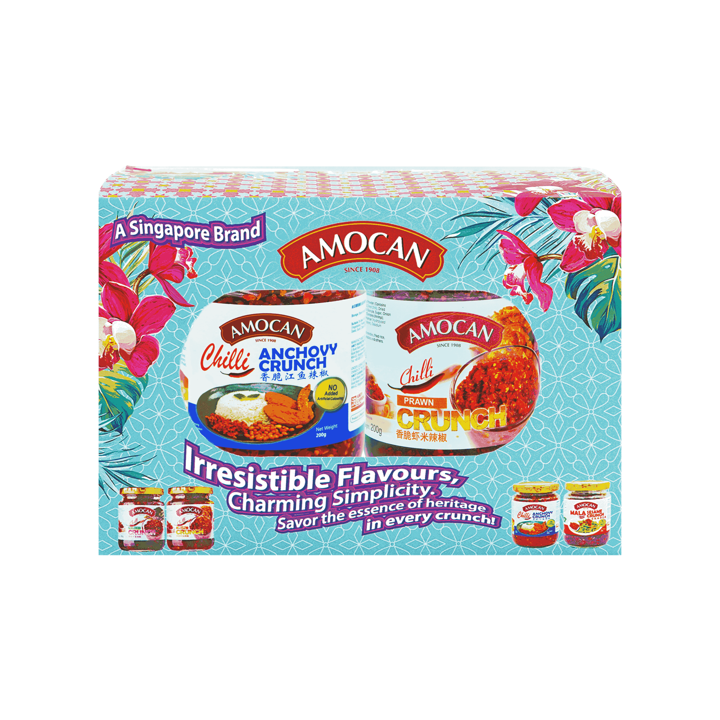 Amocan Chilli Prawn & Anchovy Crunch 