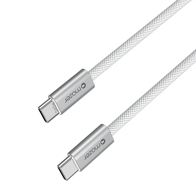 MAZER InfiniteLink FLEX2 240W USB-C Braided Cable (1M) - White