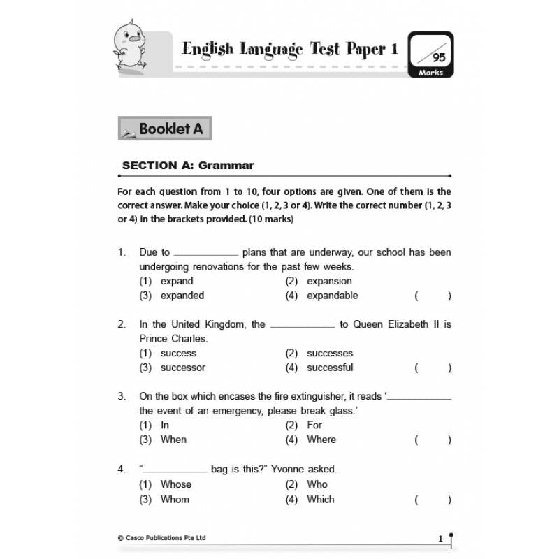 New English Language Trial Examinations 5
