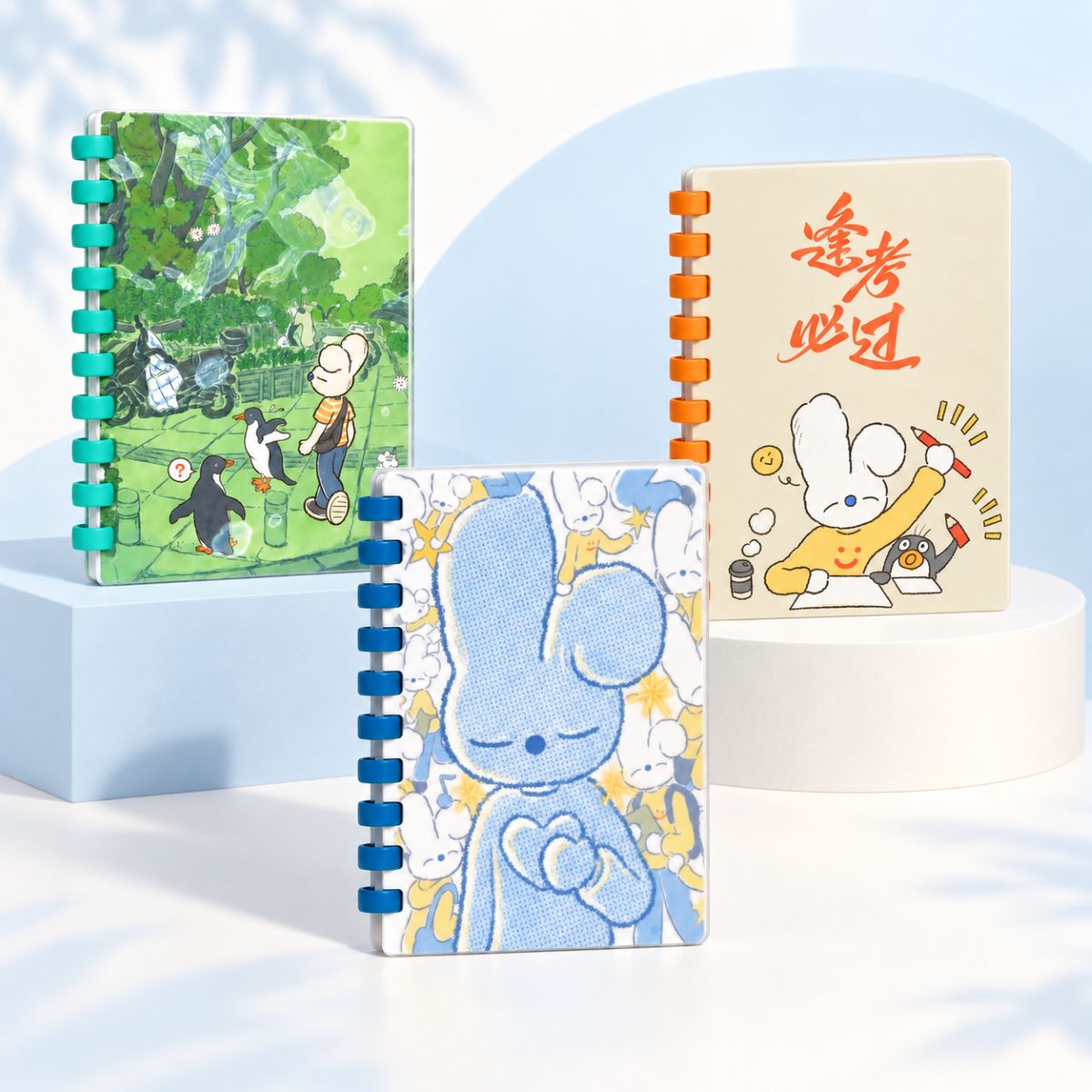  A5 Disc-Bound Ruled Notebook 60 Sheets – Outdoor Rabbit 