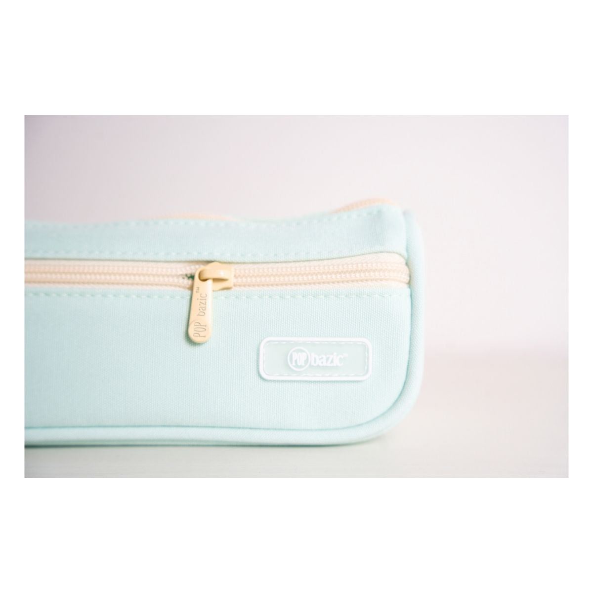 Pop Bazic Double Zip Pencil Bag (Mint) - PB-806MT-MINT
