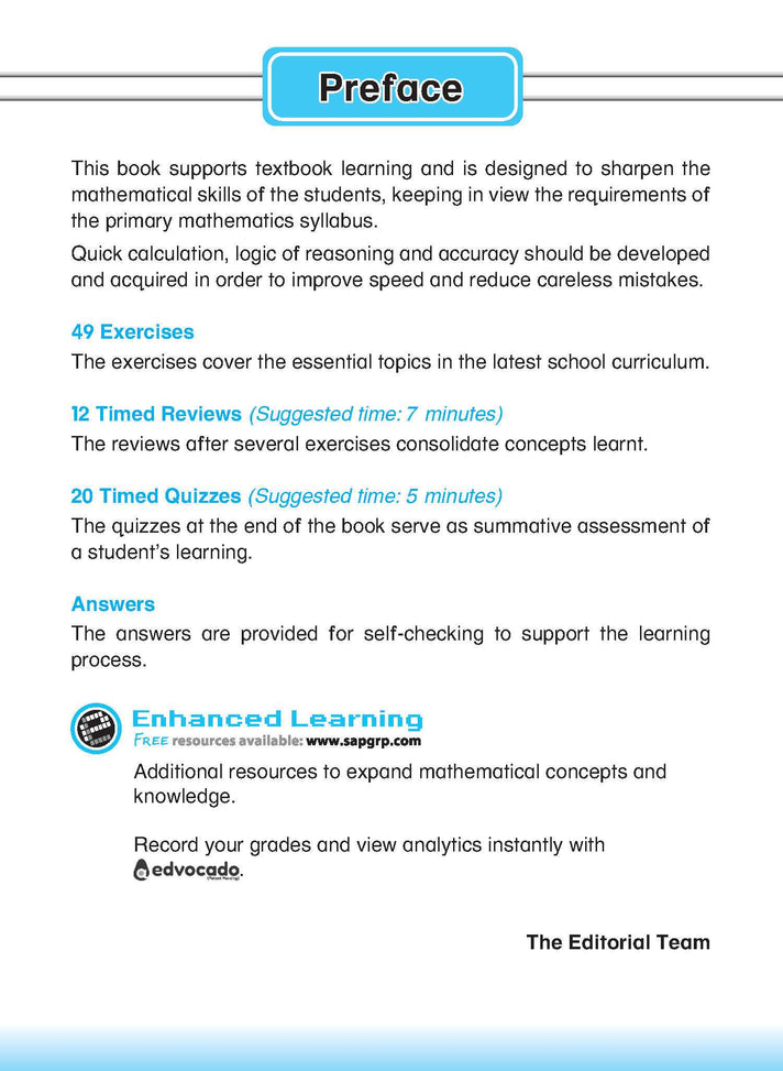Primary 4 LEARNING+ Mathematics Speed & Accuracy Training Book 4-2nd Edition