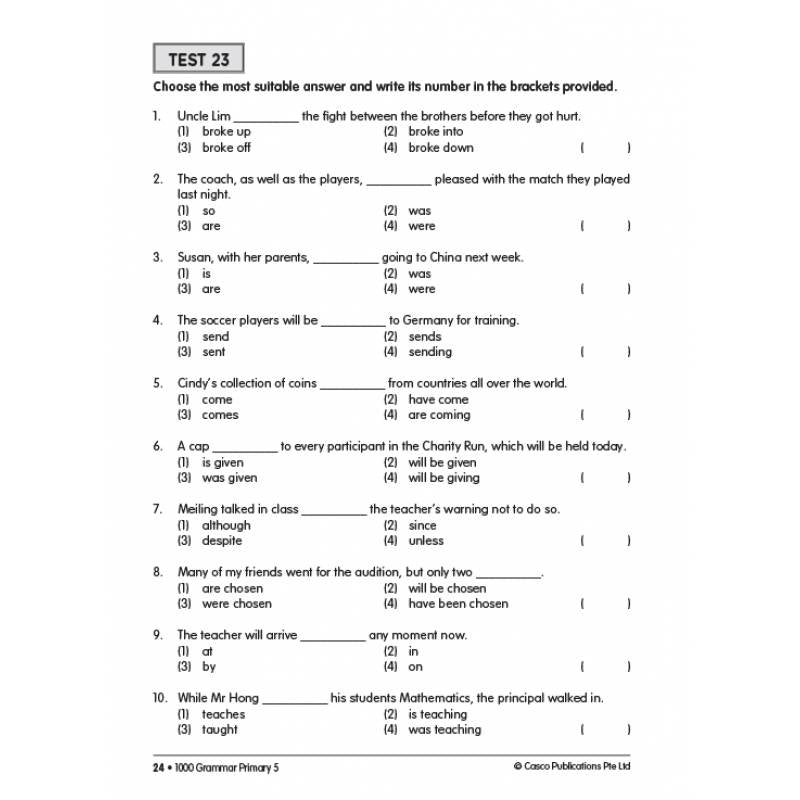 Primary 5 1000 Grammar - Revised Edition