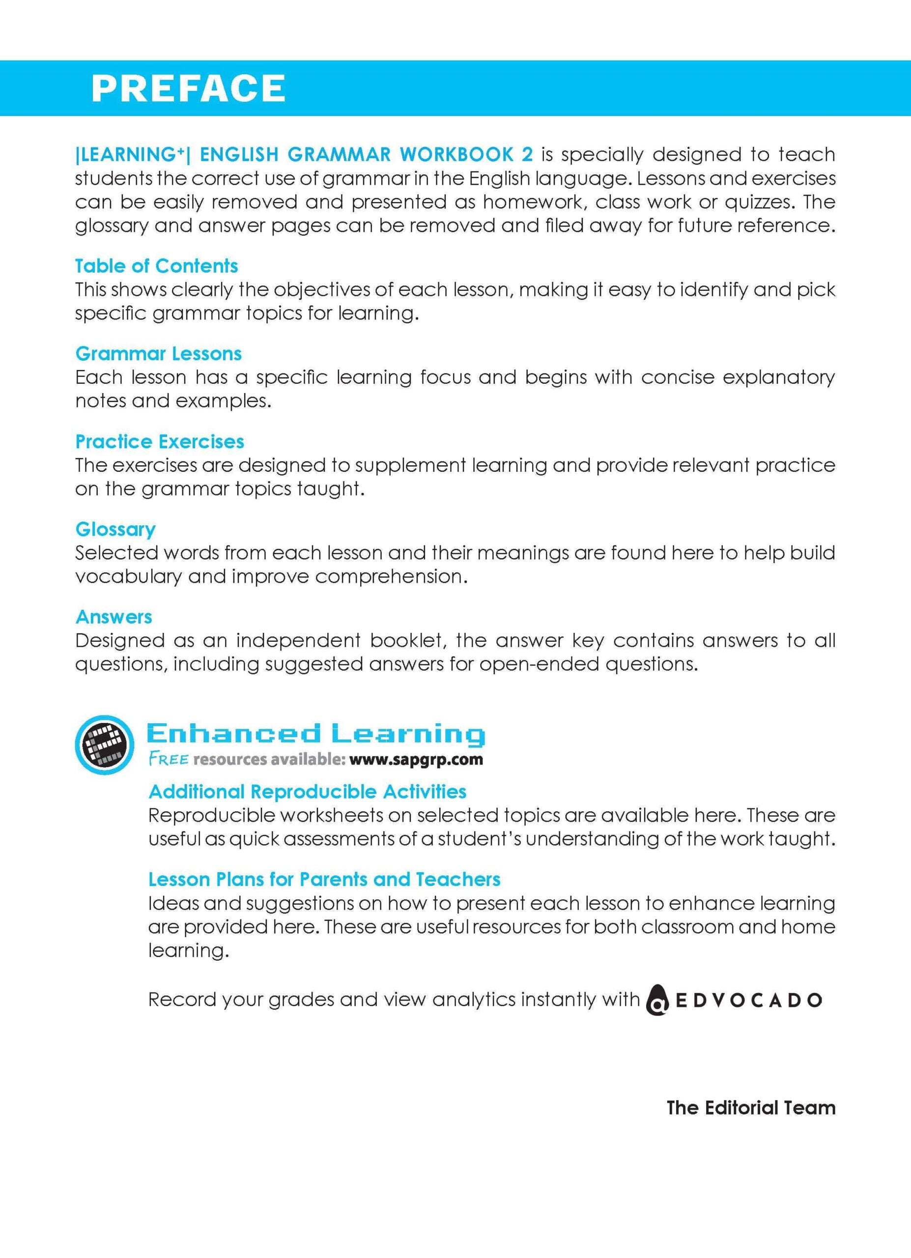 Primary 2 LEARNING+ ENGLISH GRAMMAR Workbook 2 -3rd Edition