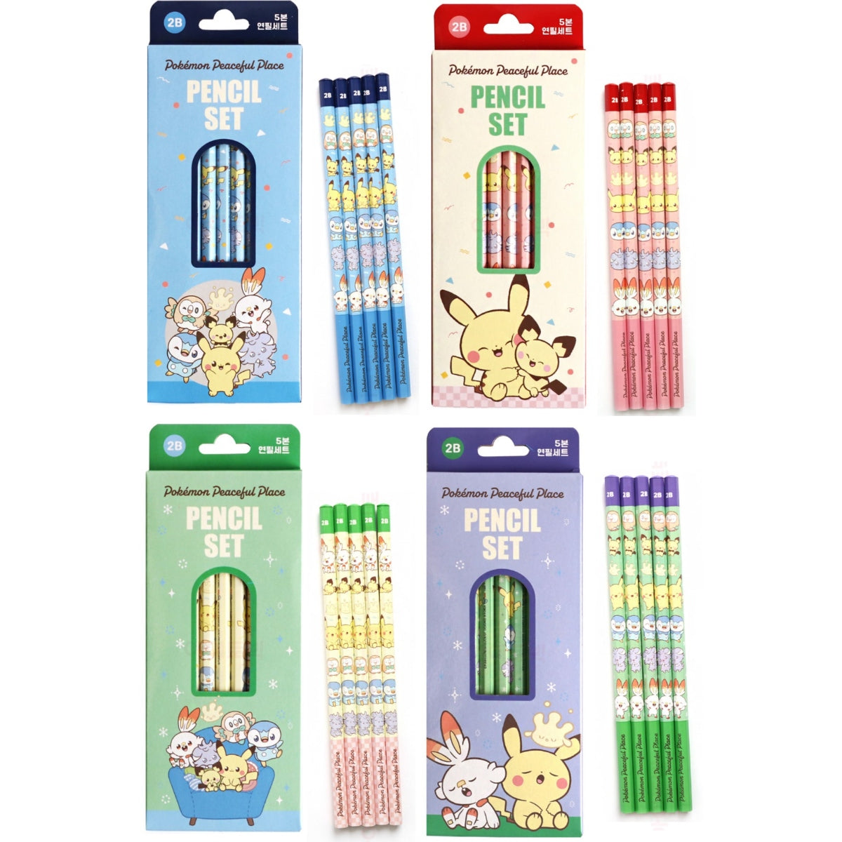 Pokémon 2B Pencil 5's Set