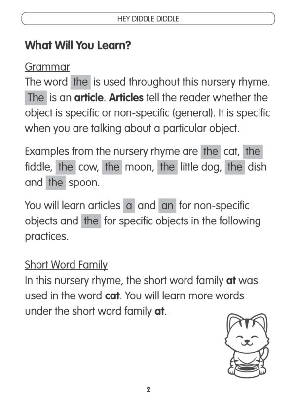 Learning English through Nursery Rhymes Book 1