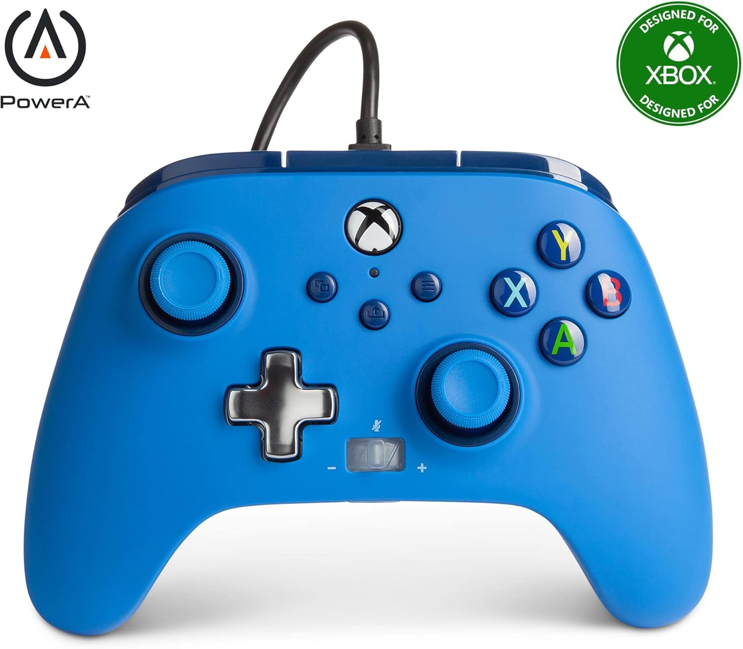 PowerA Enhanced Wired Controller for Xbox Series X|S, Xbox One, Windows 10/11 - Blue (Officially Licensed)