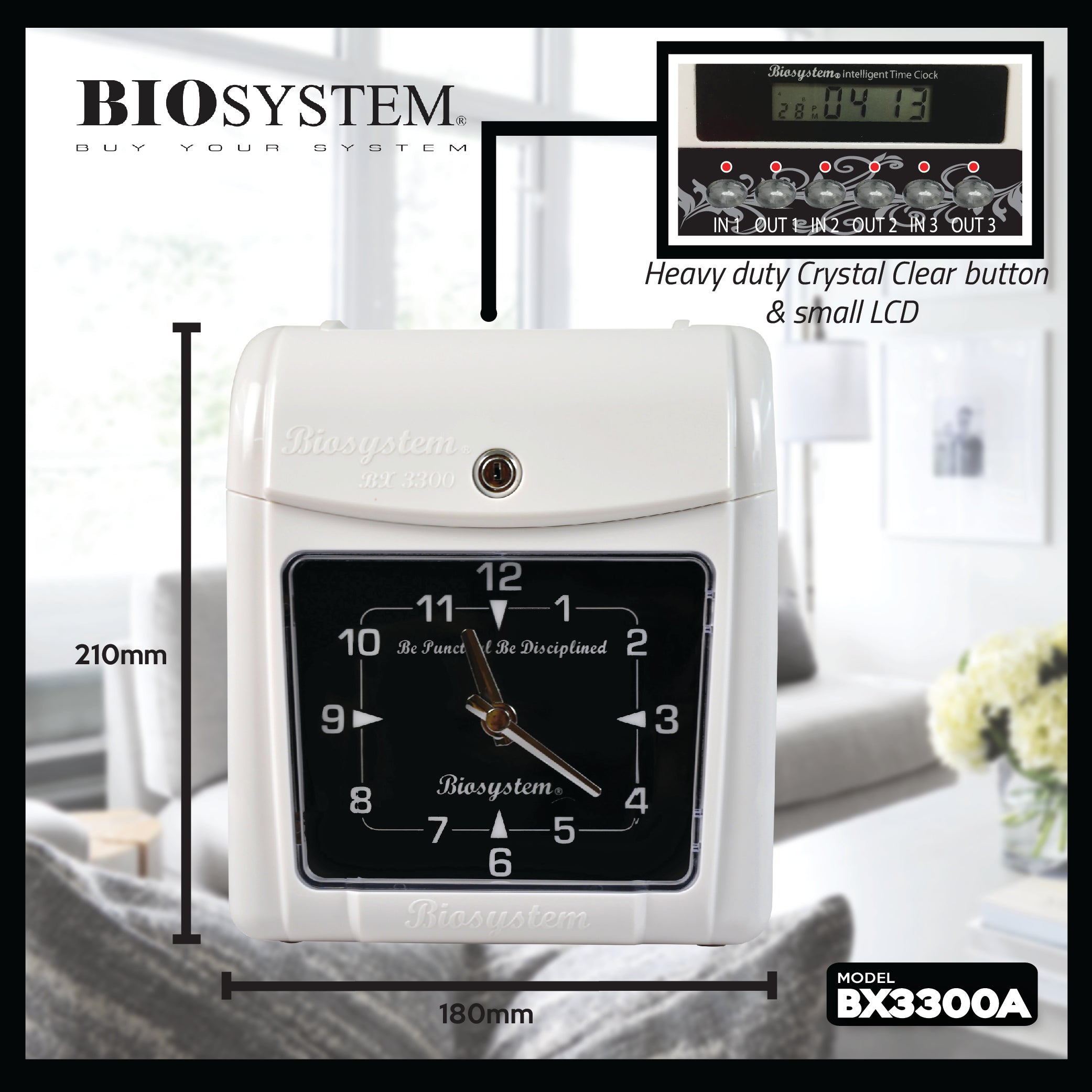 Biosystem Time Recorder Bx3300a