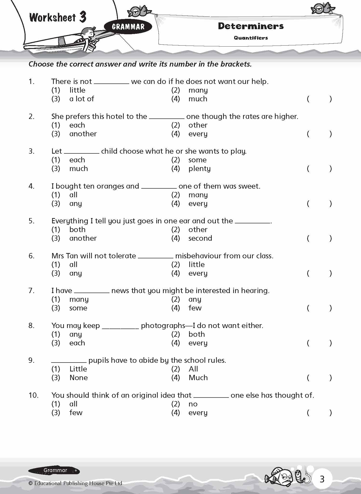 Primary 6 New English Grammar & Vocabulary Worksheet
