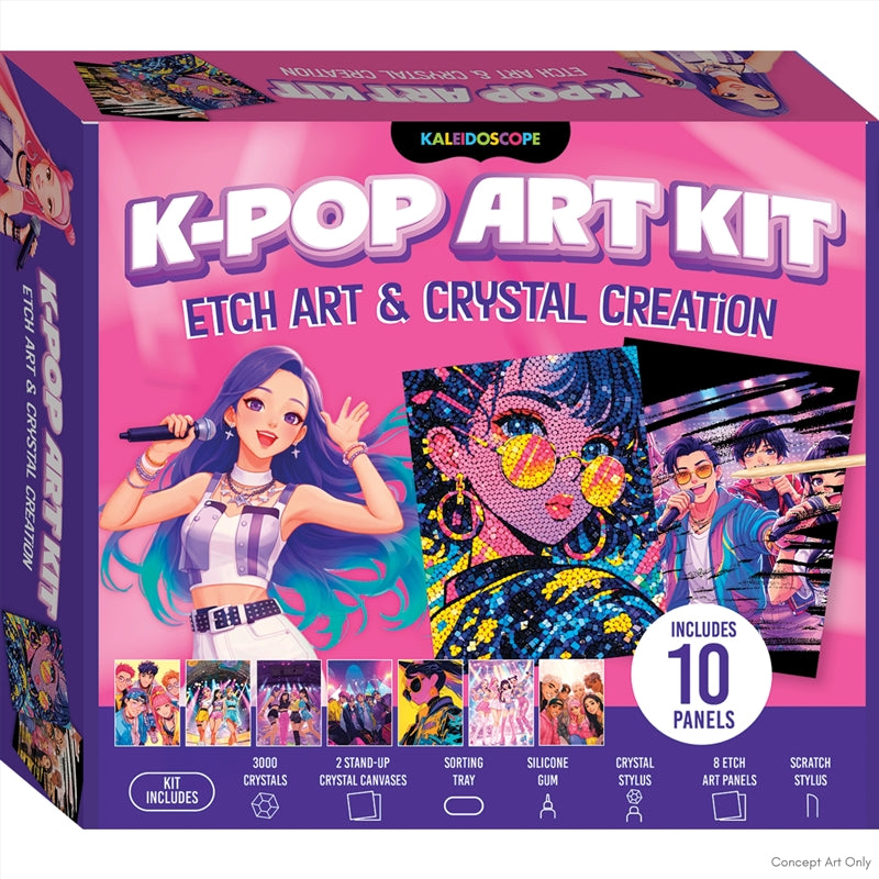 K-Pop Art Kit - Etch Art & Crystal Creations