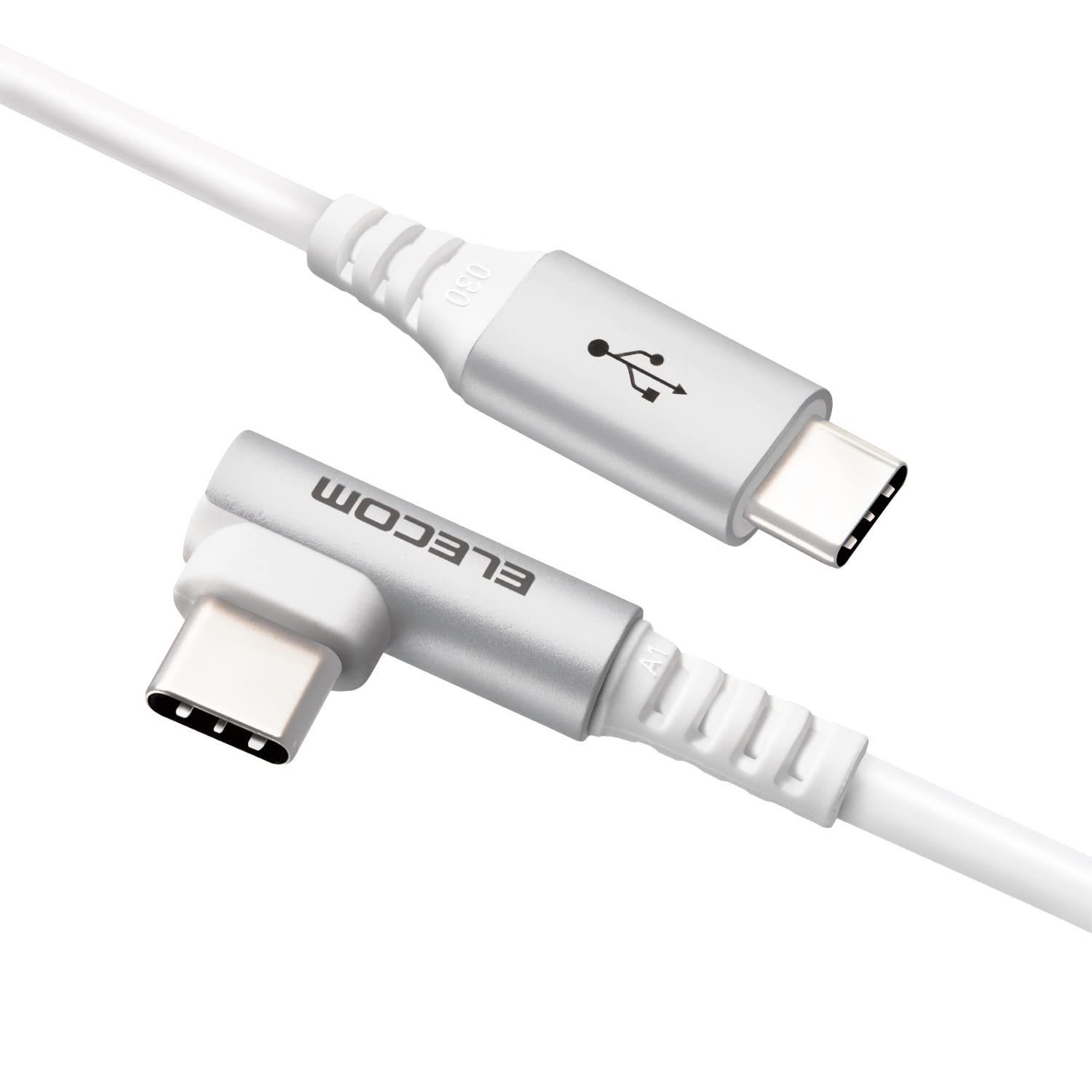 Elecom Type-C Cable with L-Type Connector 1.2m