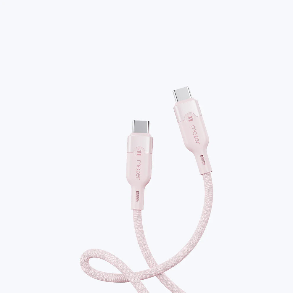 Mazer InfiniteLink Cobra2 240W USB C-C Magnetic Cable (1.25m) Pink
