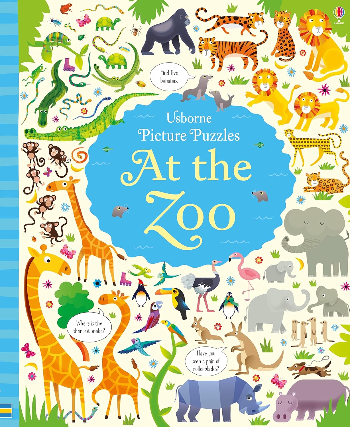 Usborne Book And Jigsaw At The Zoo