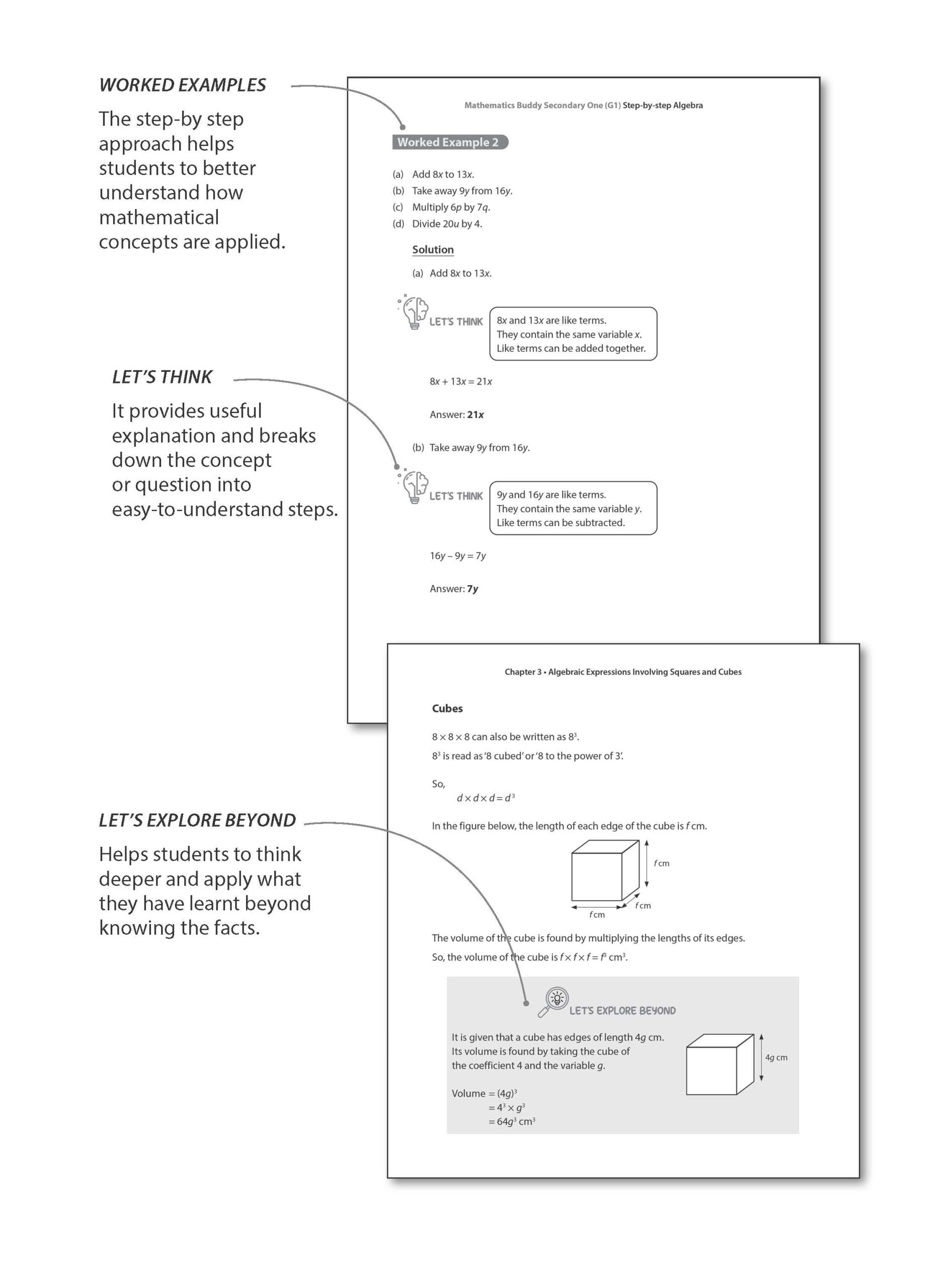 Mathematics Buddy Secondary One (G1): Step-by-step Algebra