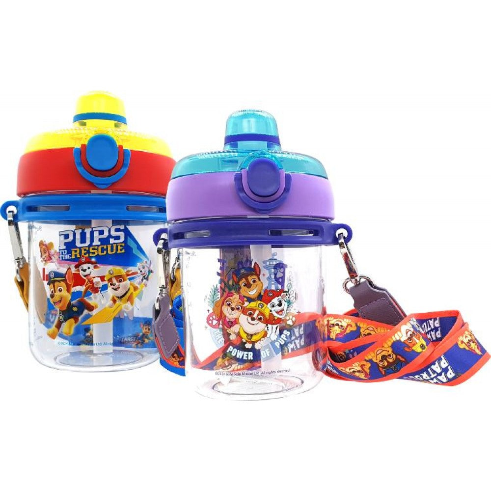 PAW PATROL WATER BOTTLE WITH STRAW 560ML PUPS TO THE RESCUE