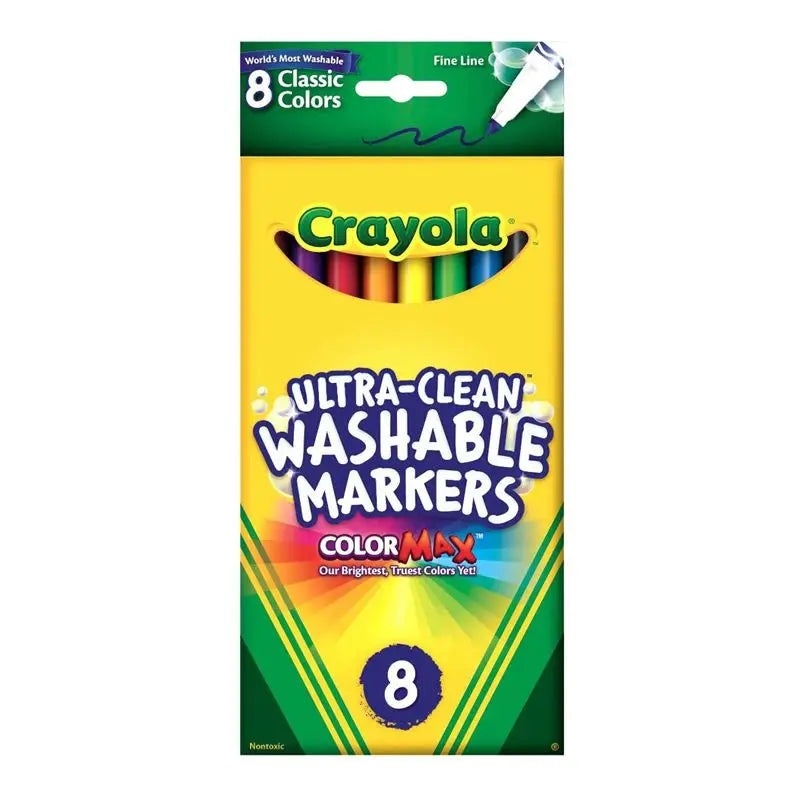 Crayola Washable Classic Marker 8's-fine 587809