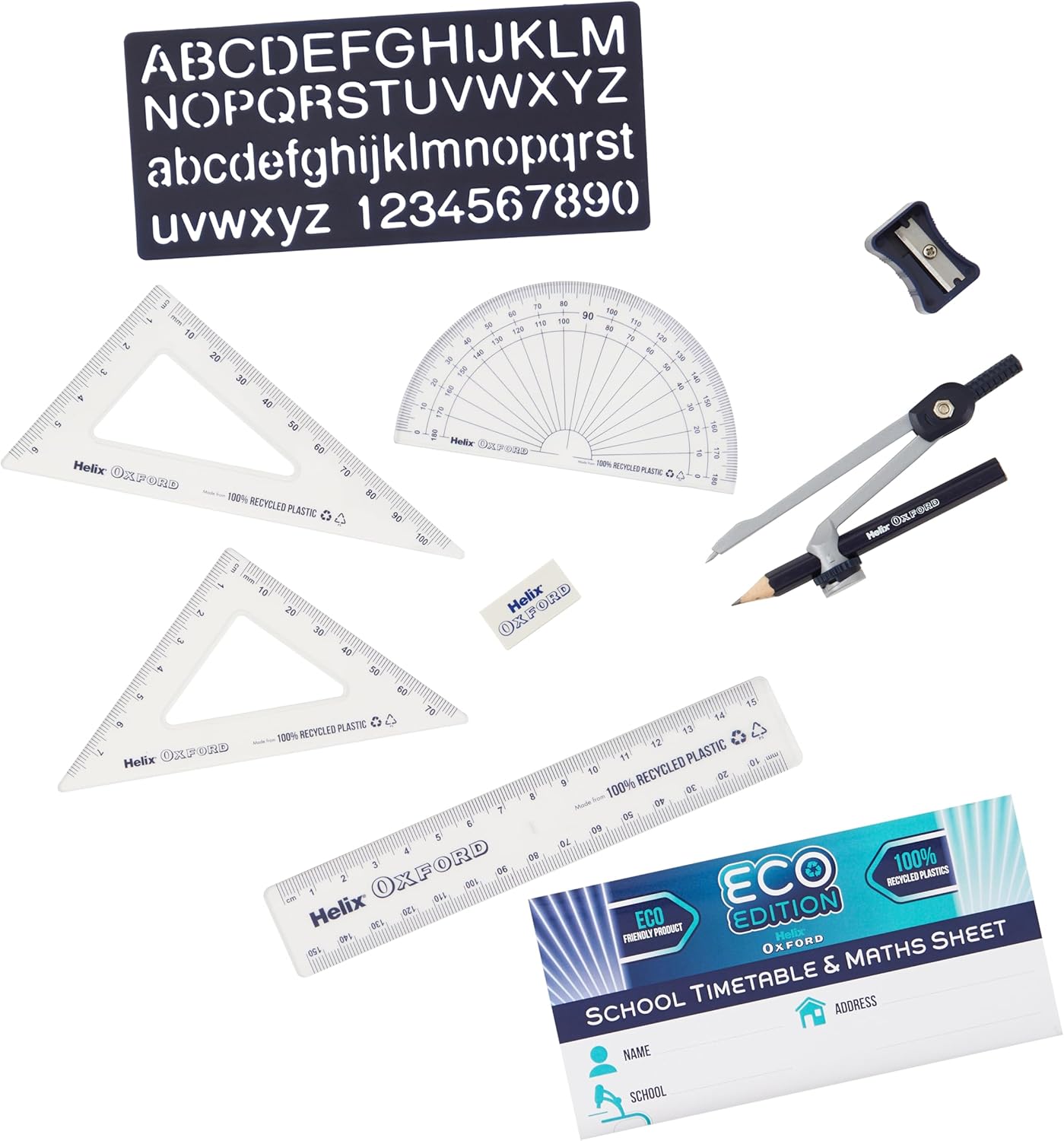 Oxford Cyber Eco Maths Set-lt.blue ( limited edi )