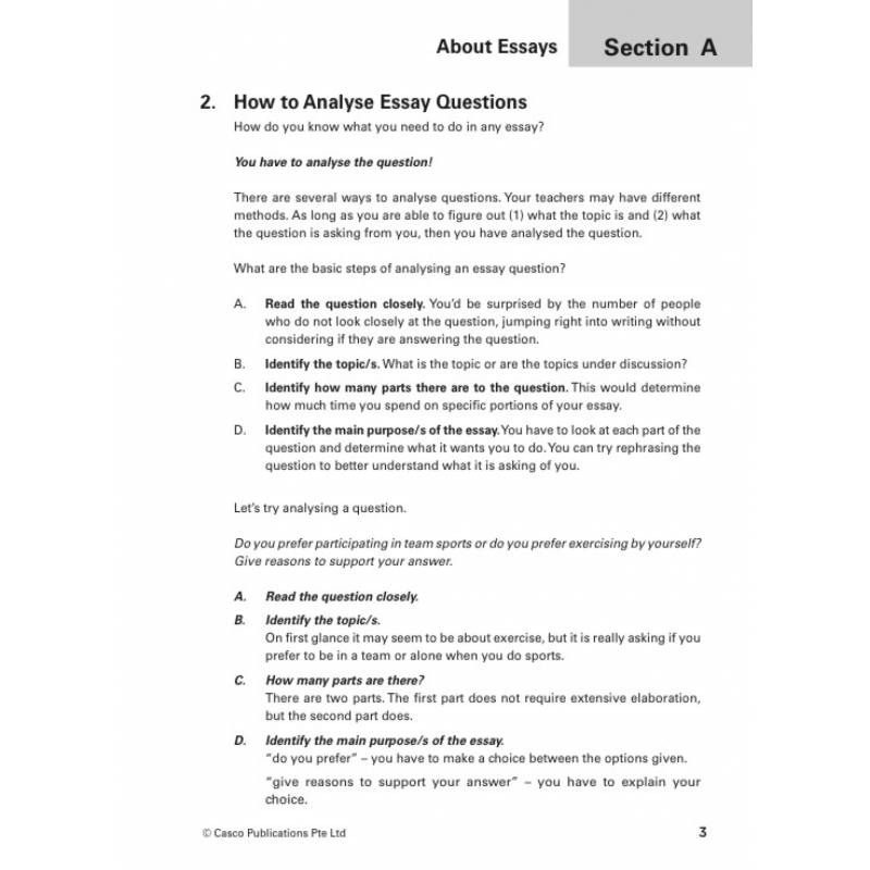 Lower Secondary Essential Essays