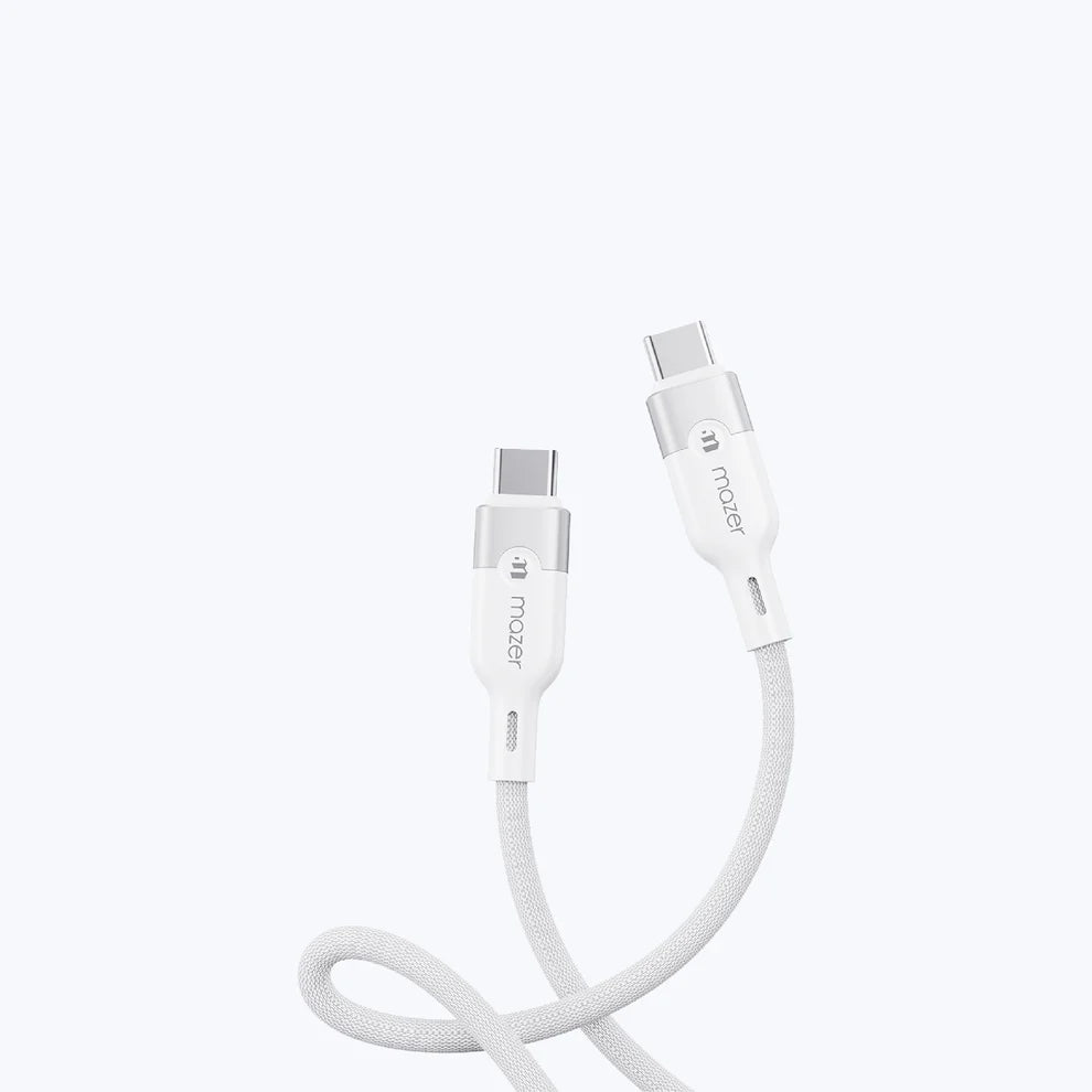 Mazer InfiniteLink Cobra2 240W USB C-C Magnetic Cable (1.25m) White