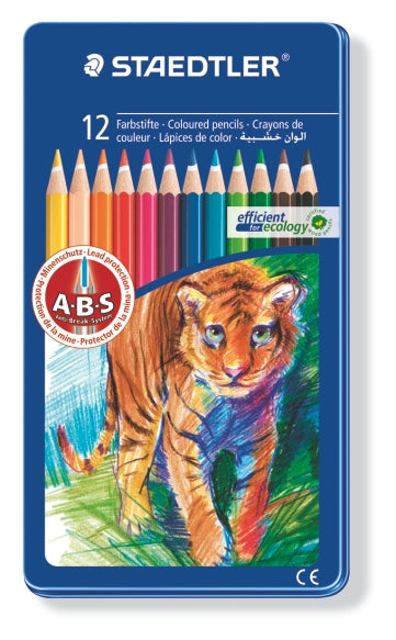 STAEDTLER 145 AM12 METAL BOX COLOUR PENCIL