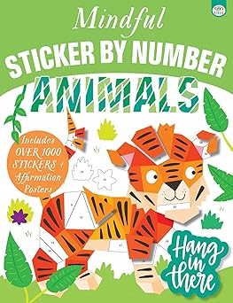 Animals (Mindful Sticker by Number) Paperback