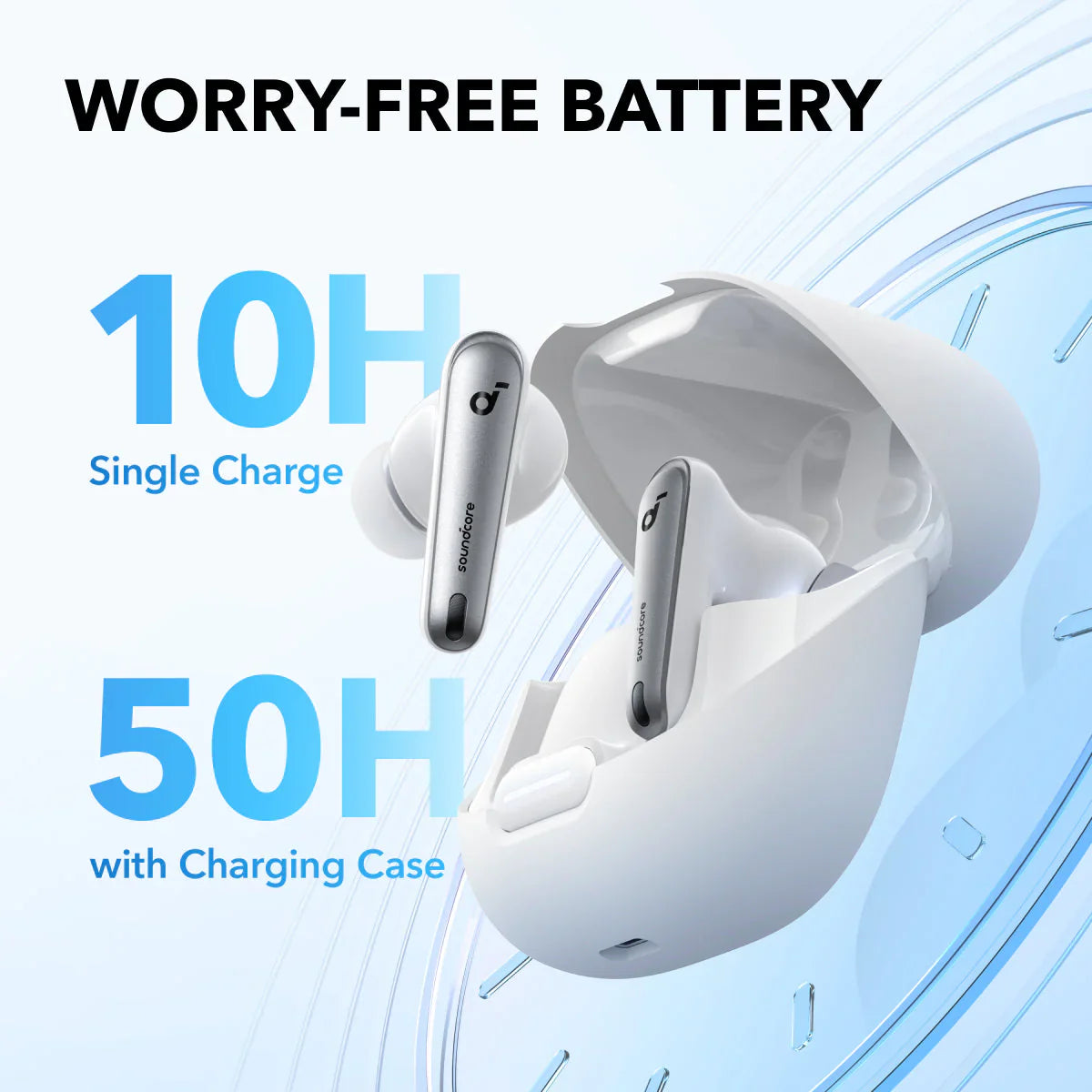 Soundcore Liberty 4 NC Earbuds Clear White