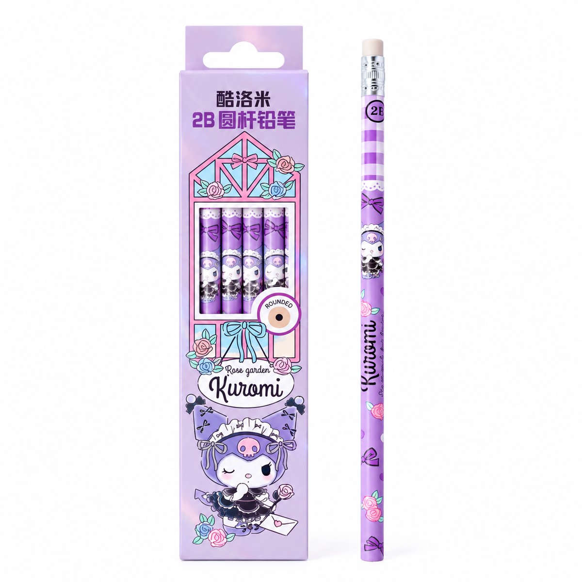 Kuromi Rose Garden 2B Rounded 12pcs Pencil Set 