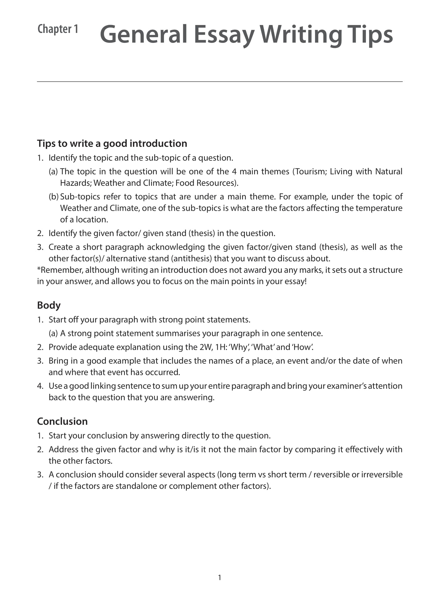 Ace Your O-Level Physical Geography – Essay Guide