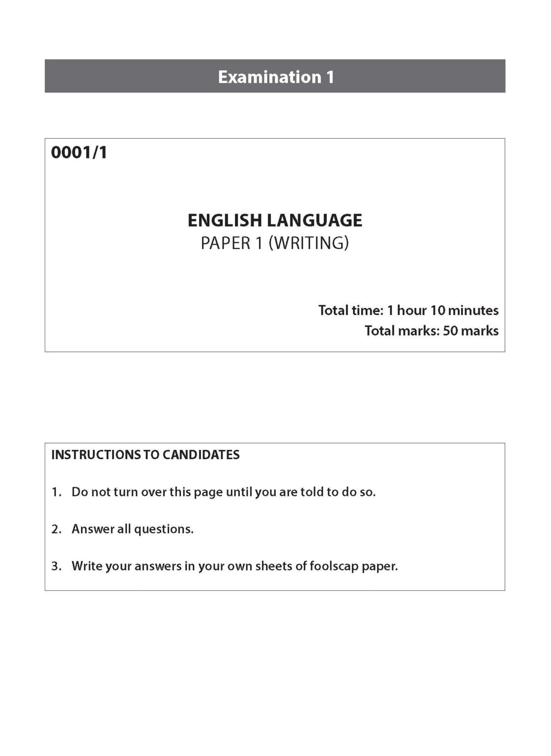 Primary 5 English Practice Papers Second Edition