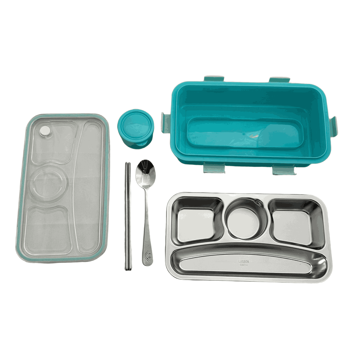 Lunch Box Set With 3 Divider