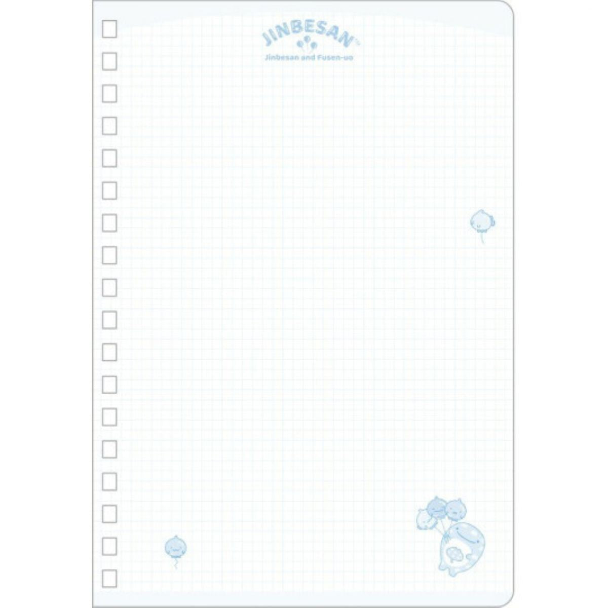 Jinbesan Balloon Fish Purple Spiral Notebook NY42802