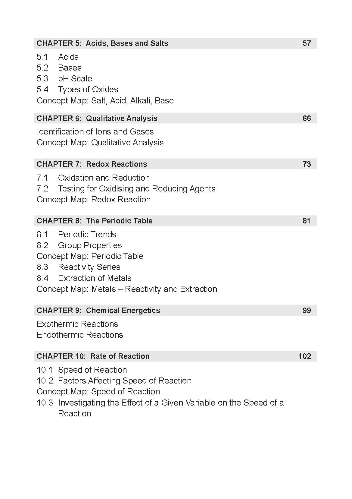 O Level Conquer QUICK EXAM NOTES SCIENCE (CHEMISTRY) - 2nd Edition