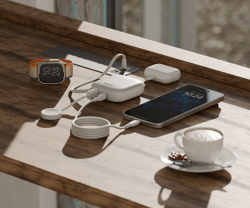 GoPower Fusion 10K 20W Power Bank with USB-C & Lightning (Purple)