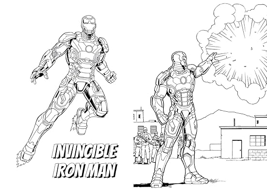 Marvel Mixed Superhero Colouring