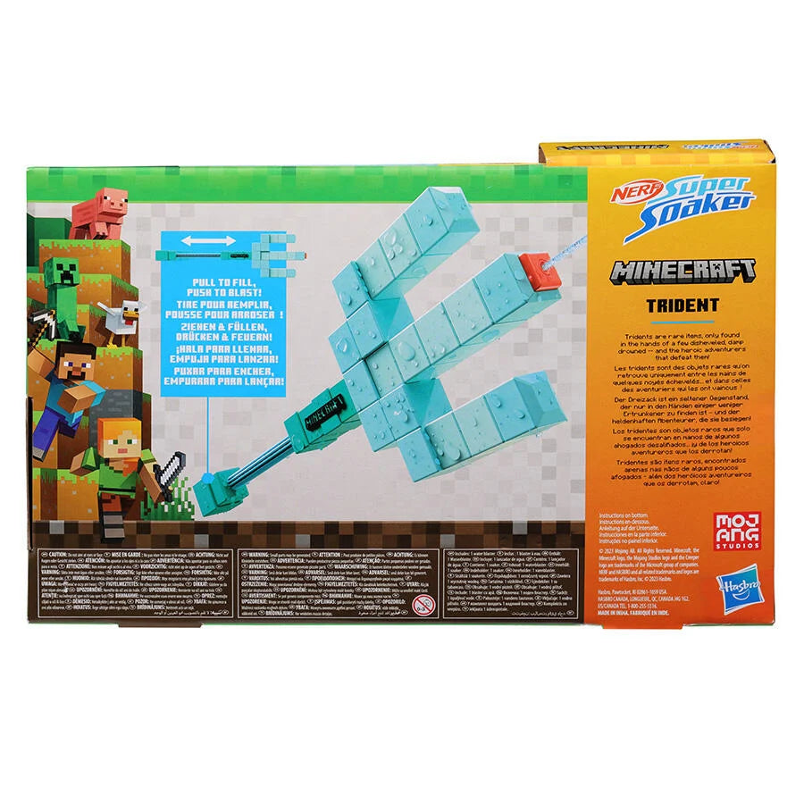 HASBRO NERF SUPER SOAKER MINECRAFT TRIDENT