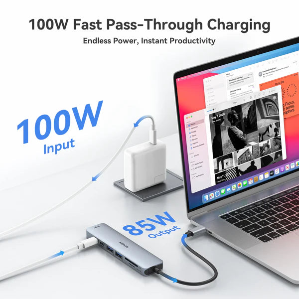 MOKiN 7-in-1 USB-C Hub HDMI Adapter