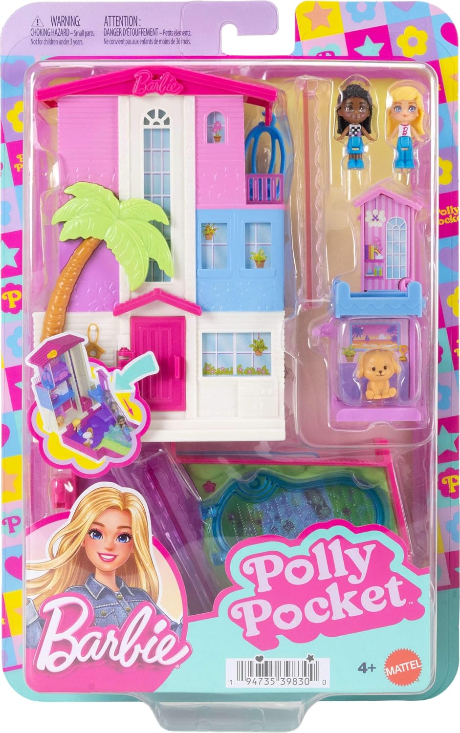 MATTEL POLLY POCKET BARBIE DREAMHOUSE PLAYSET